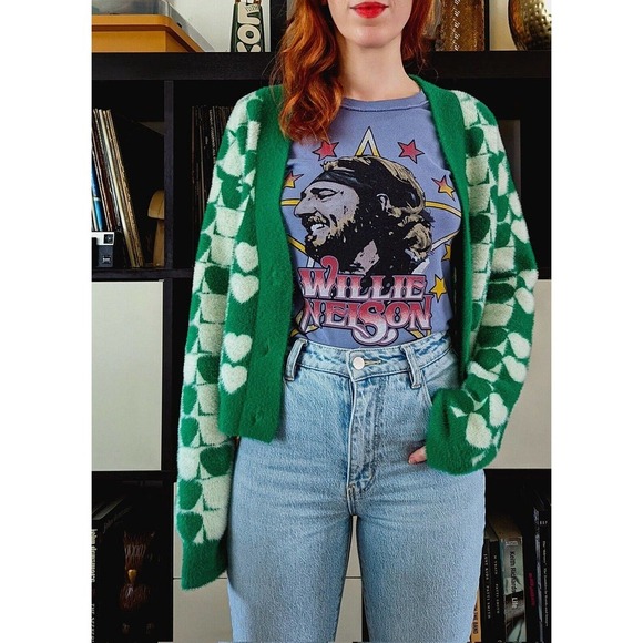 DAYDREAMER WILLIE NELSON IN STARS REVERSE GF TEE SZ XS - Picture 11 of 14